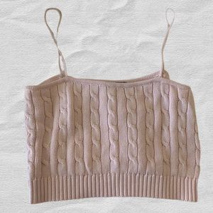 Brandy Melville Pink Sweater Top